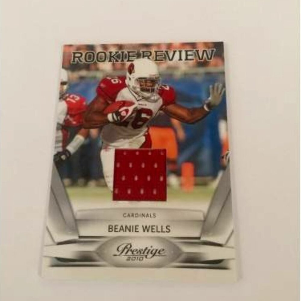 2010 PRESTIGE ROOKIE REVIEW JERSEY BEANIE WELLS CARDINALS #4 (042)